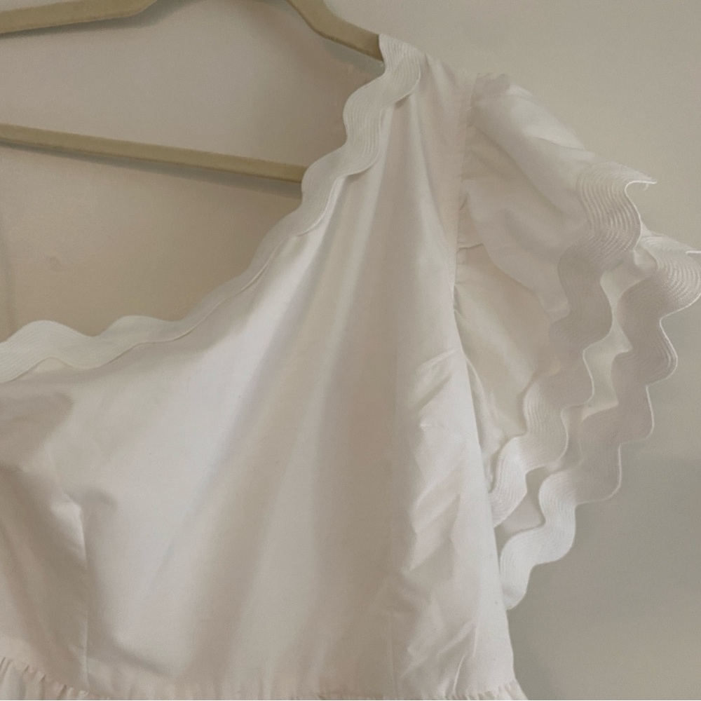 Entro White One Shoulder Ruffled Sundress - Picture 4 of 6
